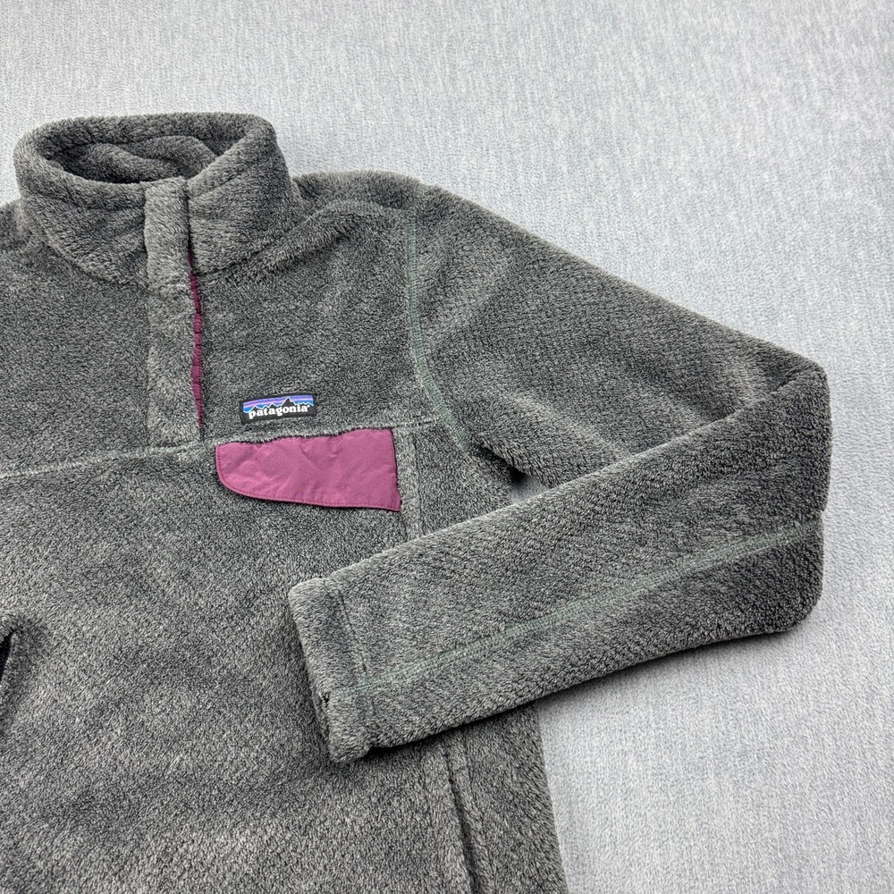 Patagonia Pullover Women Small Gray Re-Tool Snap-T Fleece Outdoor Cozy Top 25443 - Picture 2 of 13